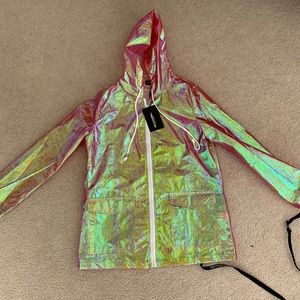 holographic rain jacket